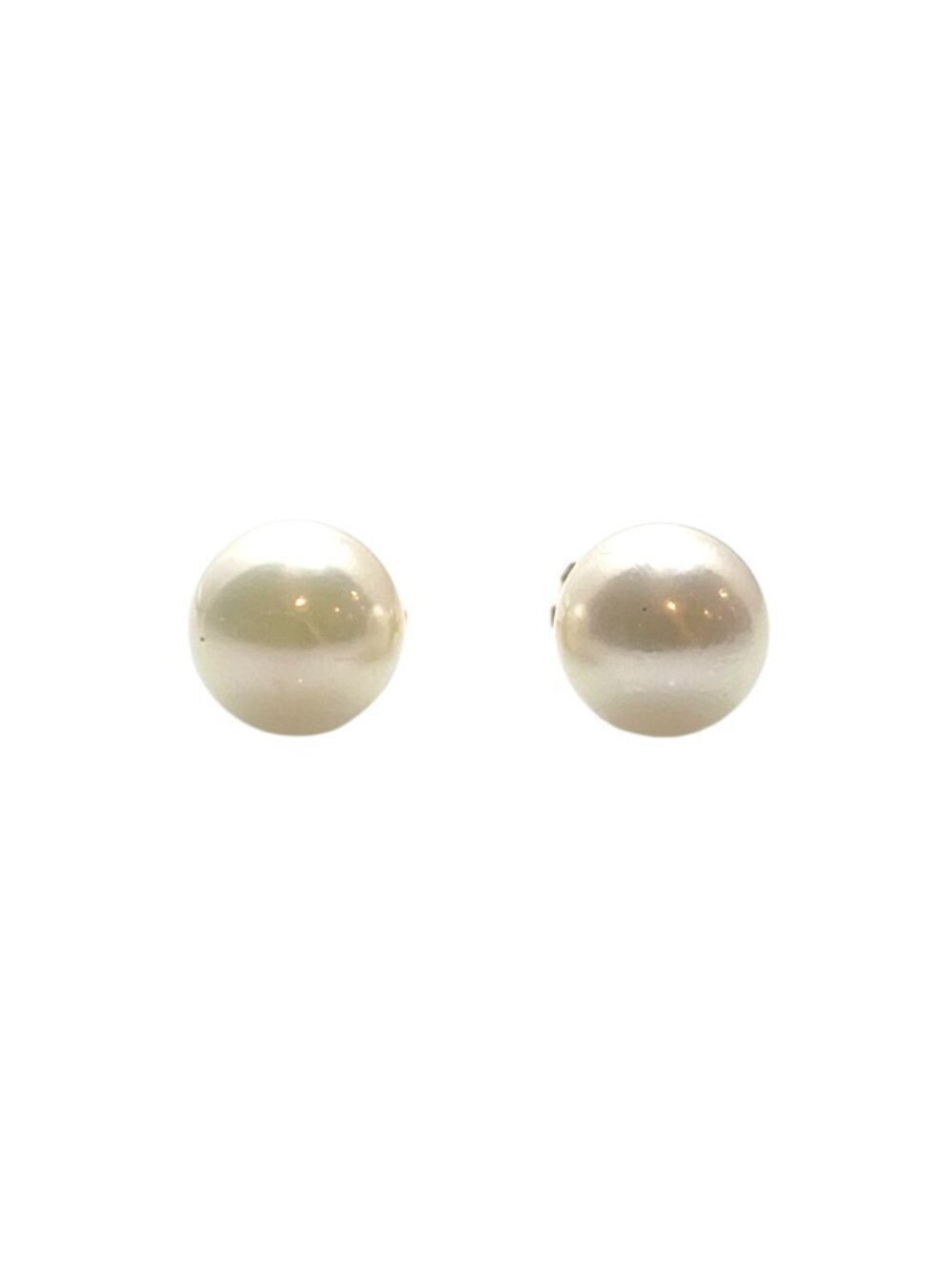 14K Yellow Gold Pearl Stud Earrings #25778